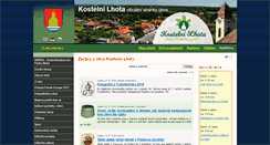 Desktop Screenshot of kostelni-lhota.cz
