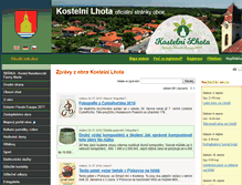 Tablet Screenshot of kostelni-lhota.cz